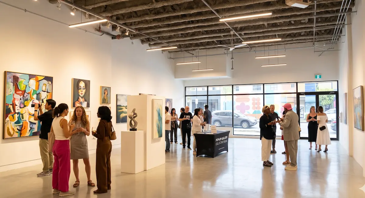 Art gallery pop up