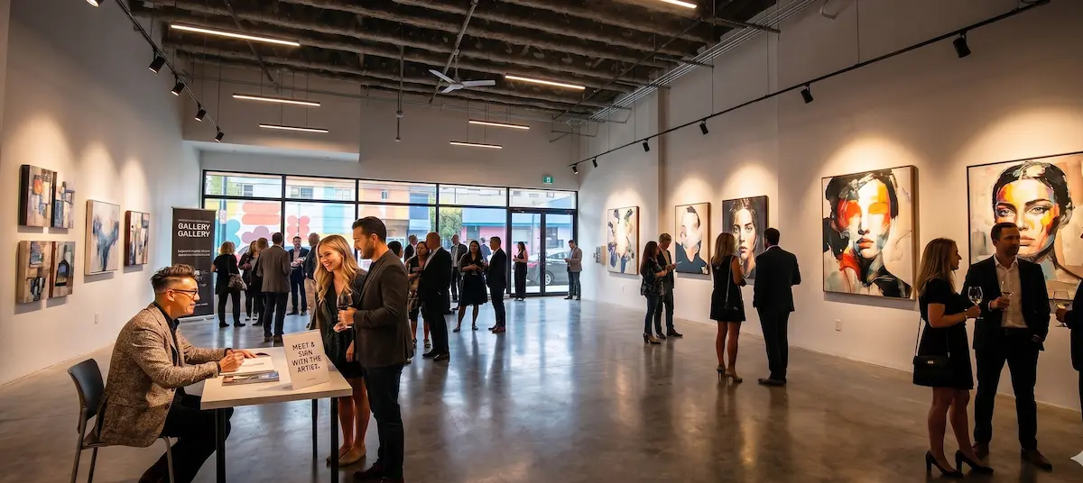 Artist Gallery with Signing